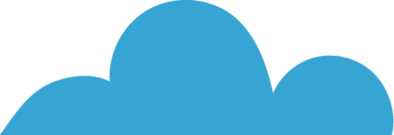 Abstract blue clouds, three humps