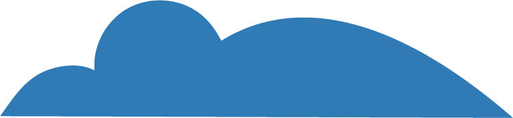 Abstract dark blue clouds, three humps