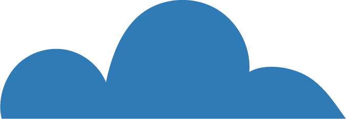 Abstract blue clouds, alternate shape